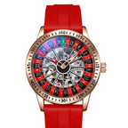 Automatic Mechanical Roulette Watch with Luminous Display